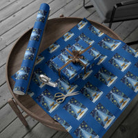 Christian Christmas Wrapping Paper Roll Nativity Scene Jeus Baby Starry Night Xmas - Wonder Print Shop