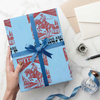 Christian Cowboy Wrapping Paper Roll Vintage Christian All Things Are Possible Encouraging Bible Verse