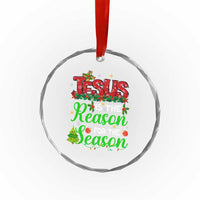 Christian Crystal Glass Ornament Jesus Is The Reason For The Season TS09