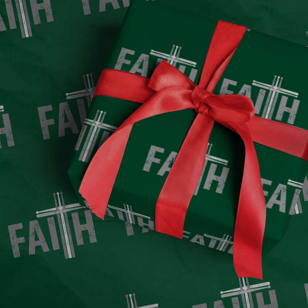 Christian Drummer Wrapping Paper Roll Faith Drum Stick Cross