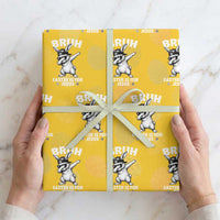 Christian Easter Bunny Wrapping Paper Roll Bruh Easter Is For Jesus