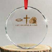 Christian Easter Crystal Glass Ornament A Lot Can Happen In Three Days