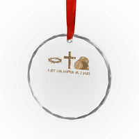 Christian Easter Crystal Glass Ornament A Lot Can Happen In Three Days