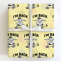 Christian Easter Wrapping Paper Roll Funny Skateboard Jesus I am Back