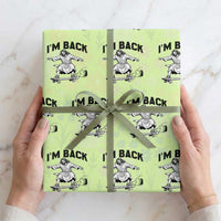 Christian Easter Wrapping Paper Roll Funny Skateboard Jesus I am Back