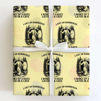 Christian Easter Jesus Wrapping Paper Roll I Got So Hammered Woke Up 3 Days