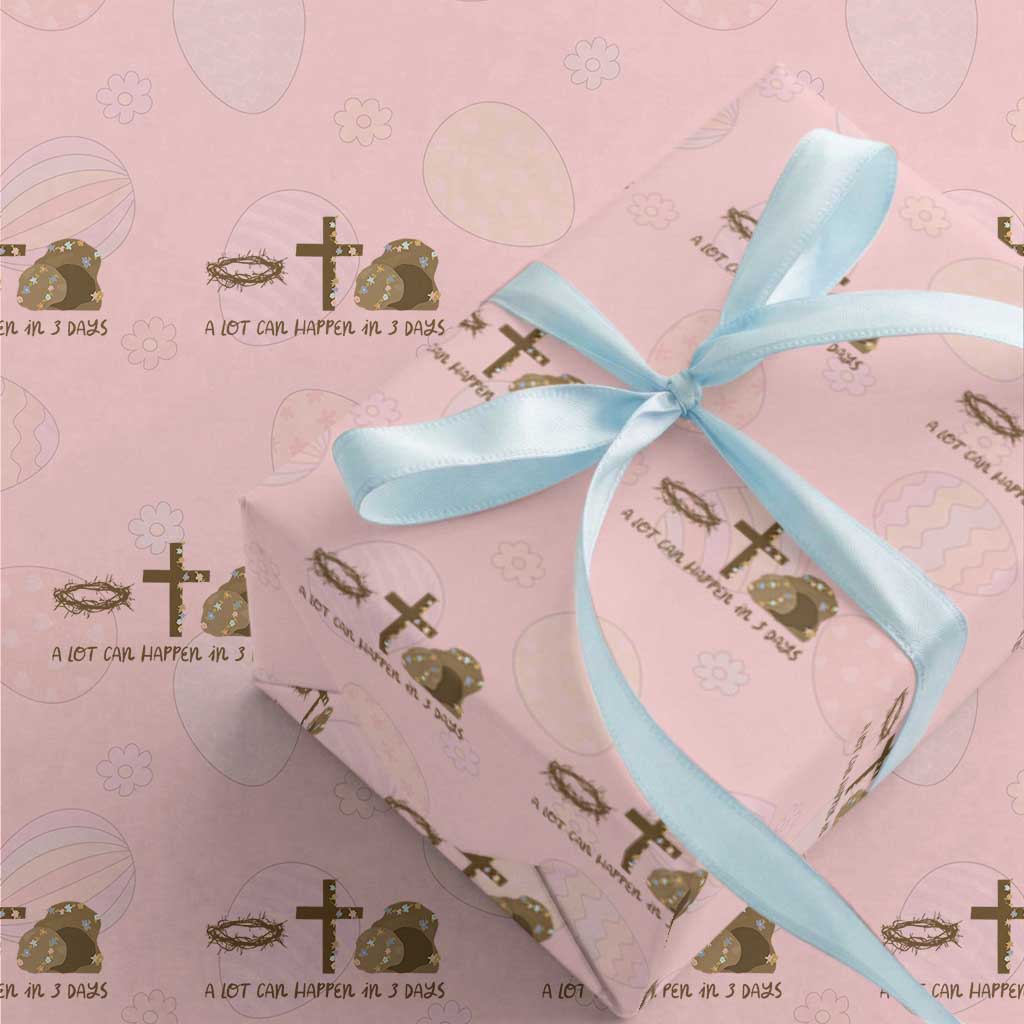 Christian Easter Wrapping Paper Roll A Lot Can Happen In Three Days