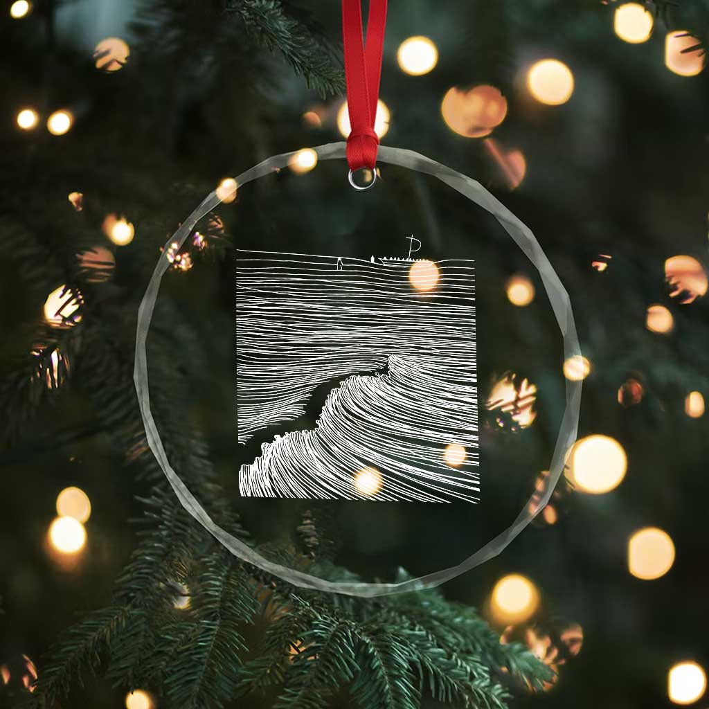 Christian Faith Crystal Glass Ornament Walk On Water Boho Bible Verse