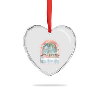 Christian Faith Last Supper Scripture Heart Crystal Glass Ornament He Died for Me So I Live for Him Corinthians 5:15 Inspiration
