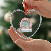 Christian Faith Last Supper Scripture Heart Crystal Glass Ornament He Died for Me So I Live for Him Corinthians 5:15 Inspiration