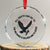 Christian Faith Patriotic Crystal Glass Ornament Death Deliver The Believer To Jesus American Eagle Graphic TS02