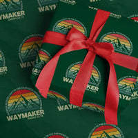 Christian Faith Wrapping Paper Roll Waymaker Promise Keeper Miracle Worker Retro Vintage - Wonder Print Shop