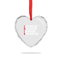 Christian Heart Crystal Glass Ornament Amen Agree Move End With God Never Doubt God - Wonder Print Shop