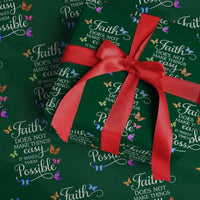 Christian Jesus Wrapping Paper Roll Butterfly Art Bible Verse Printed Faith Blessed Inspirational Girl
