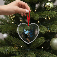 Christian Jesus Heart Crystal Glass Ornament The Lord Bless You Encouraging Bible Verse Butterfly Art