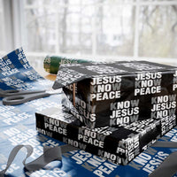 Christian Know Jesus Know Peace Wrapping Paper Roll Religion God Church Bible - Wonder Print Shop
