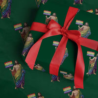 Christian LGBTQ Support Wrapping Paper Roll Jesus Loves Everyone