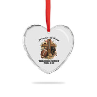 Christian Motivation Gift Heart Crystal Glass Ornament I Can Do All Things Through Christ Bible Verse - Wonder Print Shop