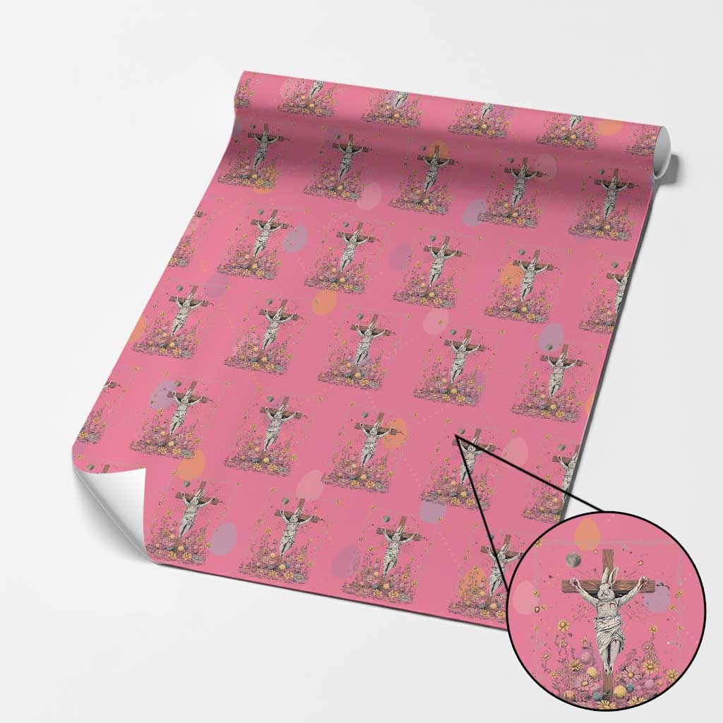 Christian Religious Easter Day Bunny Floral Christ Jesus Wrapping Paper Roll