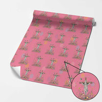 Christian Religious Easter Day Bunny Floral Christ Jesus Wrapping Paper Roll