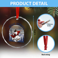 Christian Tennis Lover Gift Crystal Glass Ornament Funny Christian Gift - Wonder Print Shop