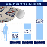 Christian Tennis Lover Gift Wrapping Paper Roll Funny Christian Gift - Wonder Print Shop