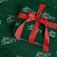 Christian True Story Wrapping Paper Roll Nativity Scene Christmas Faith Cross Jesus Birth - Wonder Print Shop