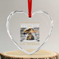 Christian Veteran Heart Crystal Glass Ornament Only God Can Decide If Terrorists Are Right Or Wrong Us Veteran - Wonder Print Shop