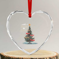 Christian Xmas Heart Crystal Glass Ornament He Will Be Called Wonderful Counselor - Wonder Print Shop