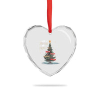 Christian Xmas Heart Crystal Glass Ornament He Will Be Called Wonderful Counselor - Wonder Print Shop