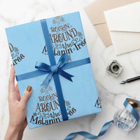 Christmas African American Wrapping Paper Roll Rockin' Around The Melanin Tree Xmas - Wonder Print Shop