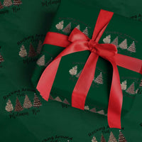 Christmas African American Wrapping Paper Roll Rocking Around The Melanin Tree Xmas Tree - Wonder Print Shop