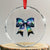 Christmas Alaska Aurora Crystal Glass Ornament Christian Most Wonderful Time Of The Year Coquette Bow - Wonder Print Shop