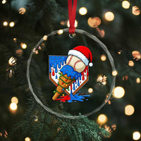 Christmas Baseball Ice Cream Drip Crystal Glass Ornament Santa Sports Player Xmas Light Boys Baseball Bat - Wonder Print Shop