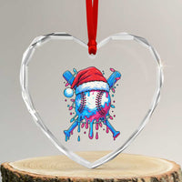 Christmas Baseball Ice Cream Drip Heart Crystal Glass Ornament Santa Sports Xmas Light Boys Sprinkles Baseball Bat - Wonder Print Shop