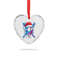 Christmas Baseball Ice Cream Drip Heart Crystal Glass Ornament Santa Sports Xmas Light Boys Sprinkles Baseball Bat - Wonder Print Shop