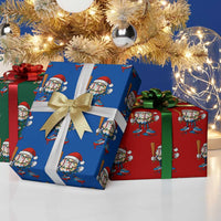 Christmas Baseball Ice Cream Drip Wrapping Paper Roll Santa Sports Xmas Baseball Player - Wonder Print Shop