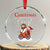 Christmas Begins With Christ Crystal Glass Ornament Jesus Santa Riding Bicycle - Wonder Print Shop