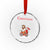 Christmas Begins With Christ Crystal Glass Ornament Jesus Santa Riding Bicycle - Wonder Print Shop
