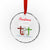 Christmas Begins With Christ Crystal Glass Ornament Snowman Christian Cross - Wonder Print Shop