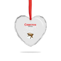 Christmas Begins With Christ Heart Crystal Glass Ornament Christian Christmas Jesus God - Wonder Print Shop