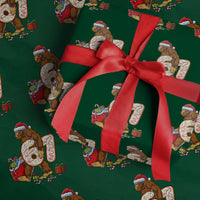 Christmas Bigfoot 67 Meme Wrapping Paper Roll Funny Six Seven Gen Alpha Slang Sasquatch - Wonder Print Shop