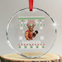 Christmas Bruh 67 Green Hands Crystal Glass Ornament Monster Six Seven Meme Holiday Gag Gift - Wonder Print Shop