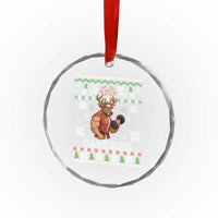 Christmas Bruh 67 Green Hands Crystal Glass Ornament Monster Six Seven Meme Holiday Gag Gift - Wonder Print Shop