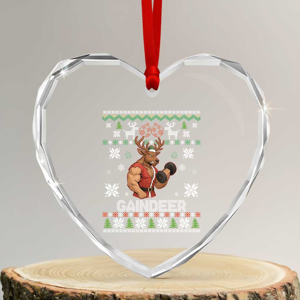 Christmas Bruh 67 Green Hands Heart Crystal Glass Ornament Monster Six Seven Meme Holiday Gag Gift - Wonder Print Shop