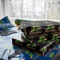 Christmas Bruh 67 Green Hands Meme Wrapping Paper Roll Funny Six Seven Meme Holiday Ugly Sweater - Wonder Print Shop