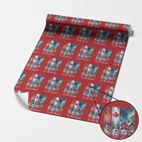 Christmas Canada Ice Hockey Lover Wrapping Paper Roll Tis The Season - Wonder Print Shop