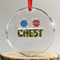 Christmas Couples Crystal Glass Ornament Chestnuts Xmas Matching Family Funny Chest TS02