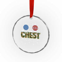 Christmas Couples Crystal Glass Ornament Chestnuts Xmas Matching Family Funny Chest TS02