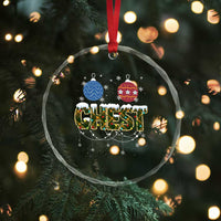 Christmas Couples Crystal Glass Ornament Chestnuts Xmas Matching Family Funny Chest TS02
